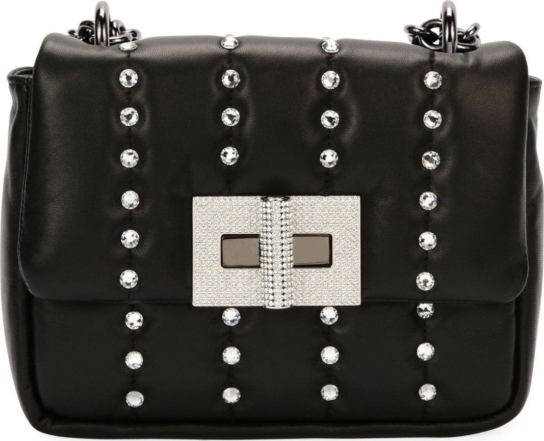 TOM FORD Quilted Napa and Crystal Shoulder Bag
