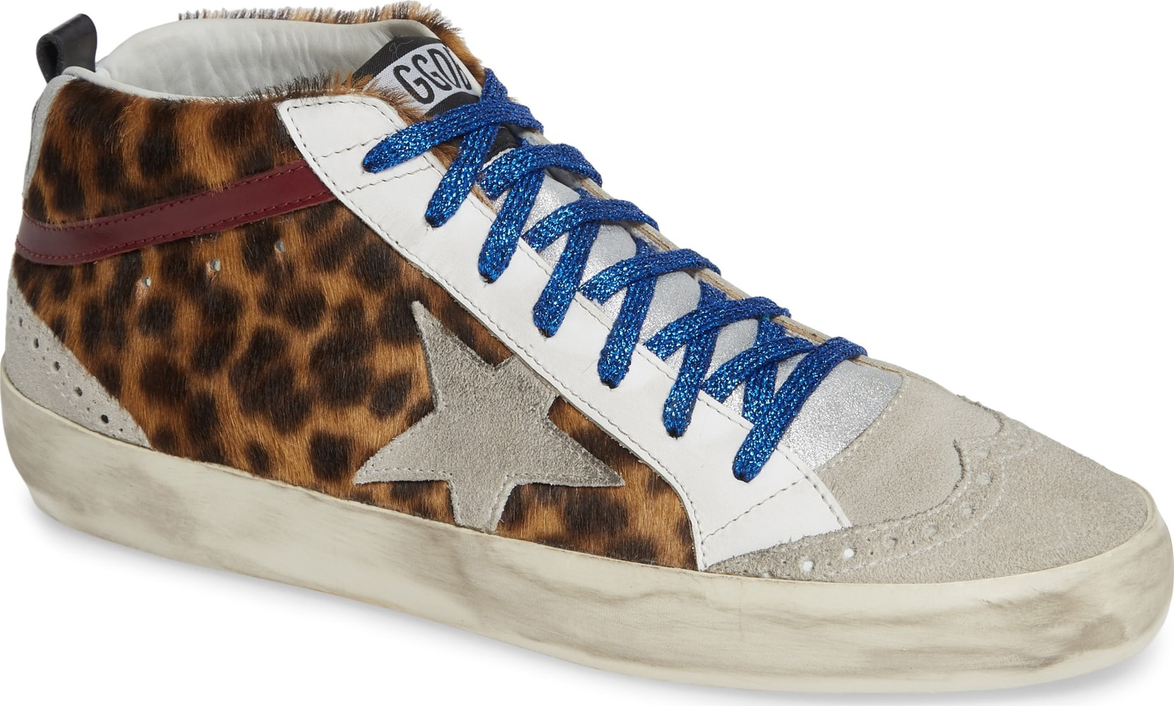 Golden Goose Deluxe Brand Mid Star Genuine Calf Hair Sneaker