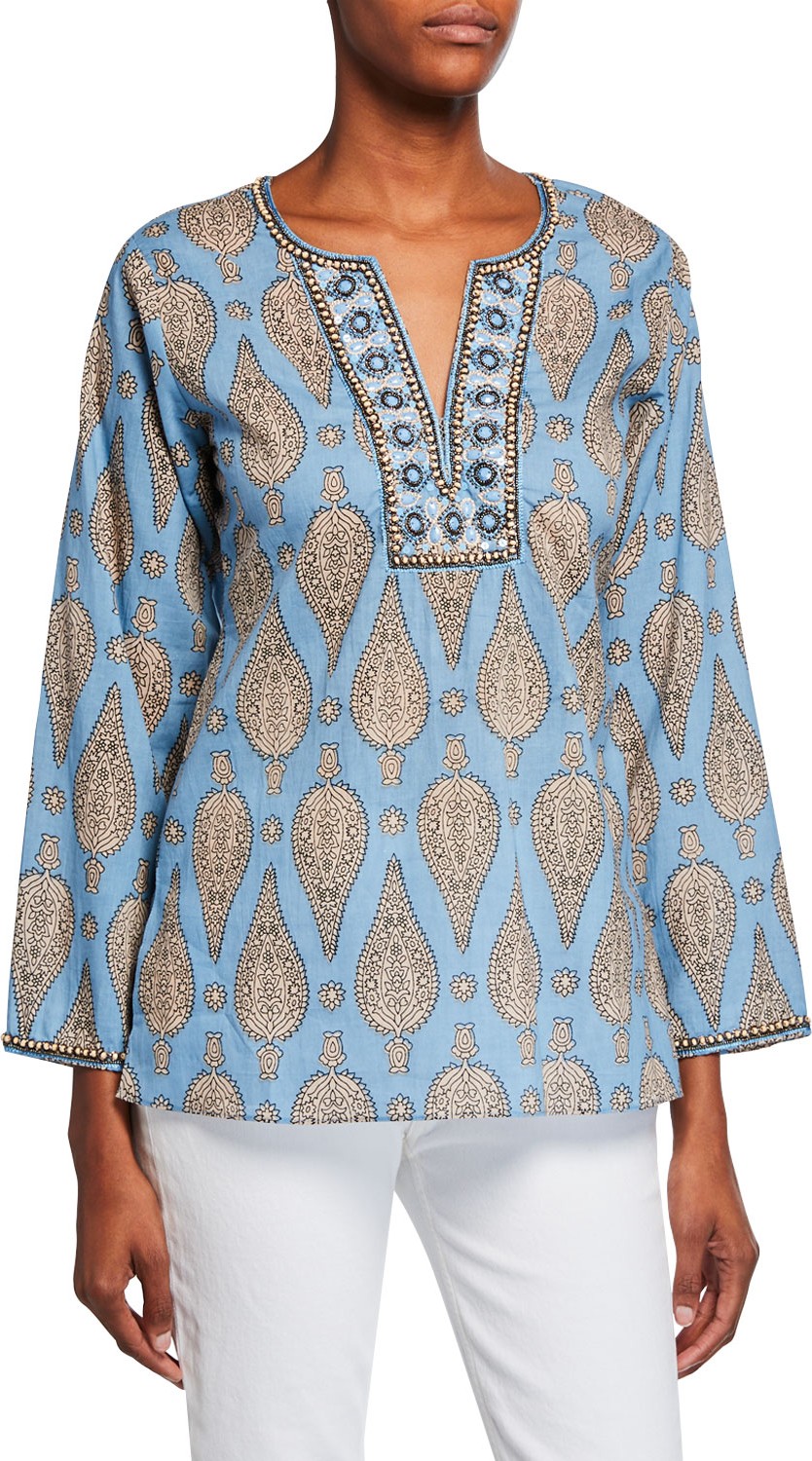 Bella Tu Jaya Hand-Beaded Tunic