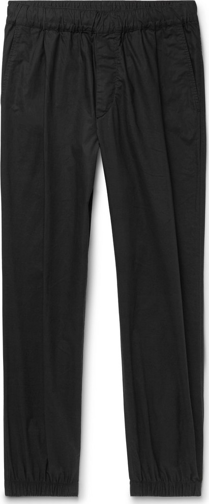 McQ - Alexander McQueen Tapered Pleated Cotton-Poplin Trousers