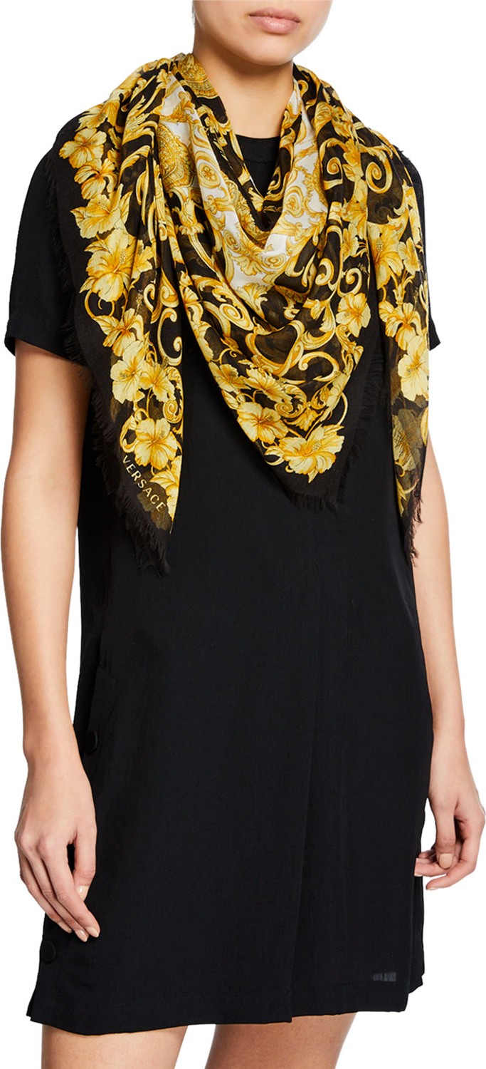 Versace Collection Baroque Square Shawl