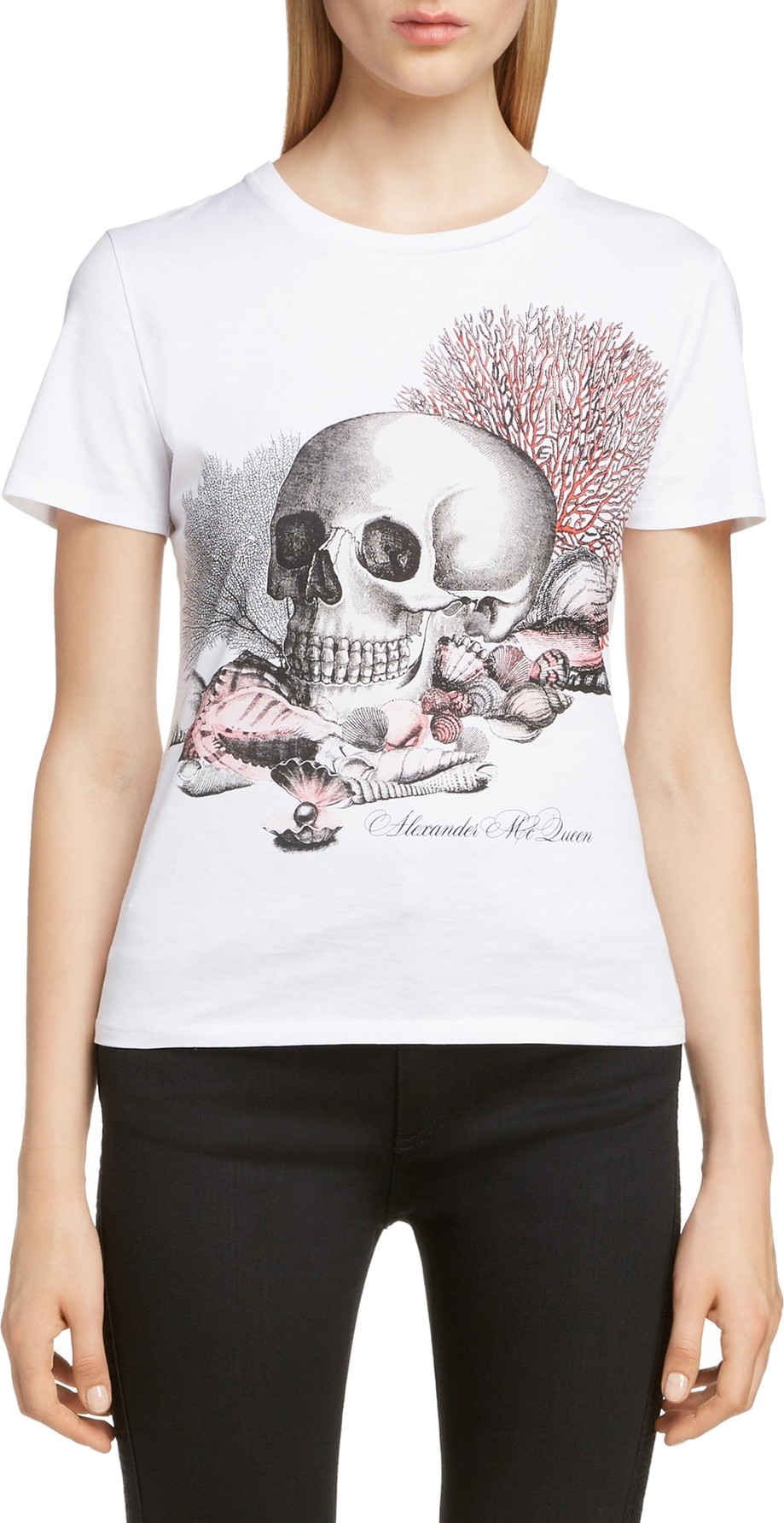 Alexander McQueen Skull Shell Graphic Tee