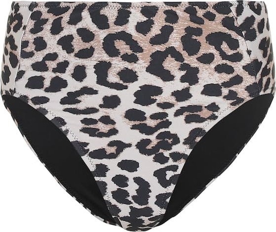 Ganni High-rise bikini bottoms