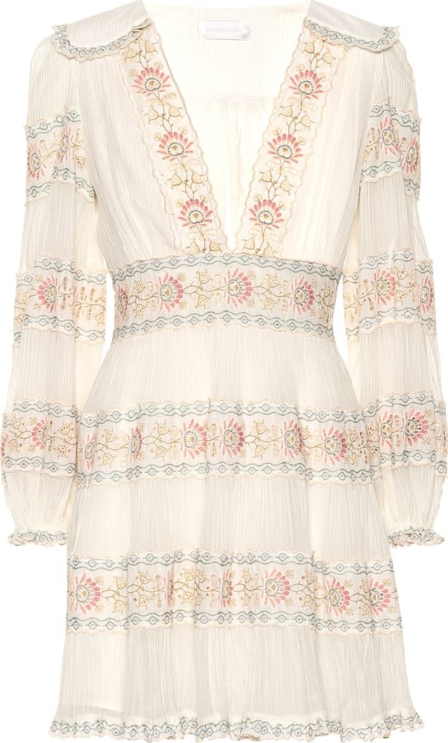 Zimmermann Exclusive to Mytheresa – Veneto cotton and silk minidress