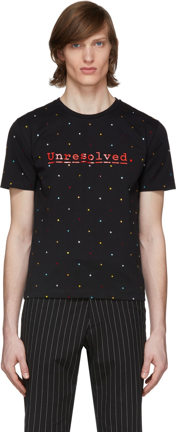 Paco Rabanne Black Peter Saville Edition 'Unresolved' T-Shirt