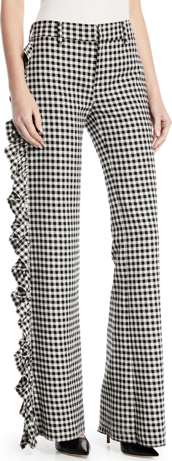 Maggie Marilyn Nothing Standing In My Way Ruffle Check Pants