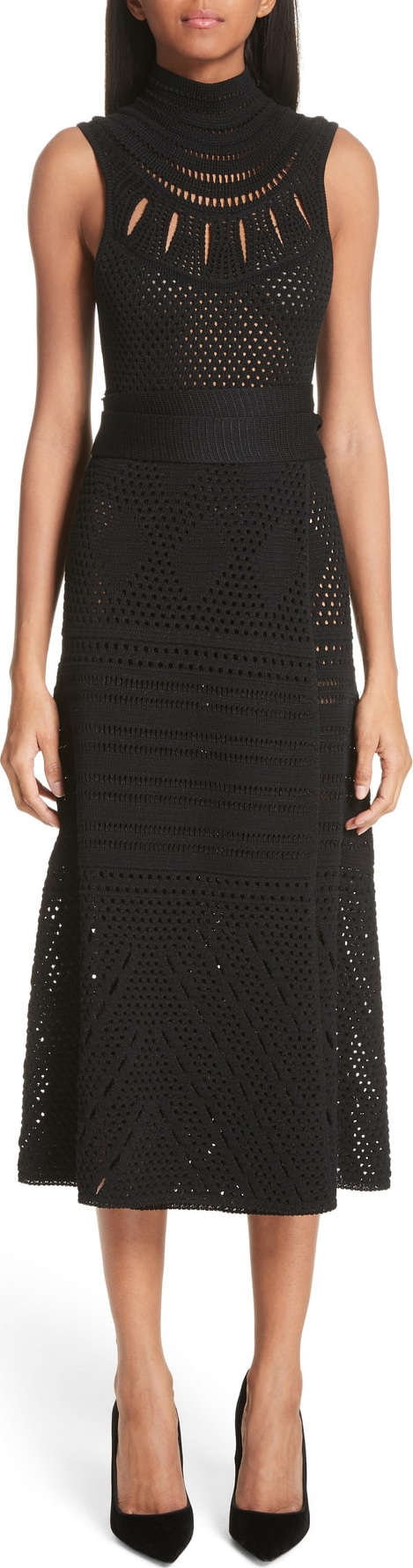 Proenza Schouler Sleeveless Wrap Skirt Midi Dress