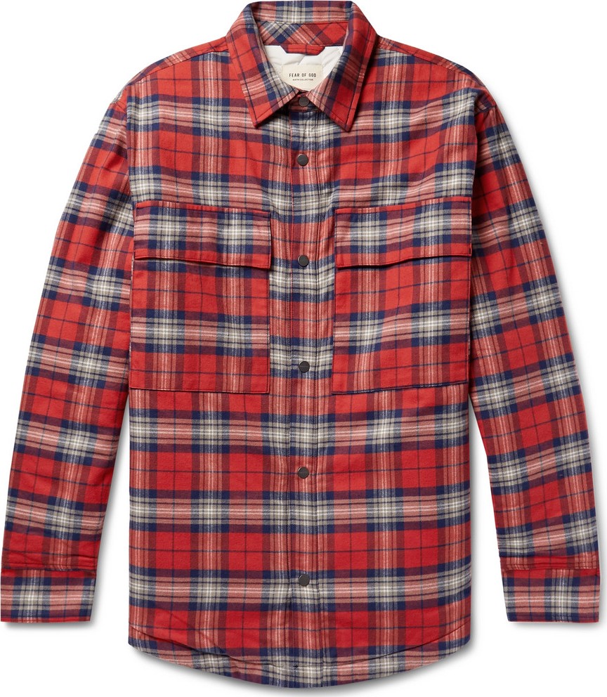 Fear of God Checked Cotton-Flannel Overshirt