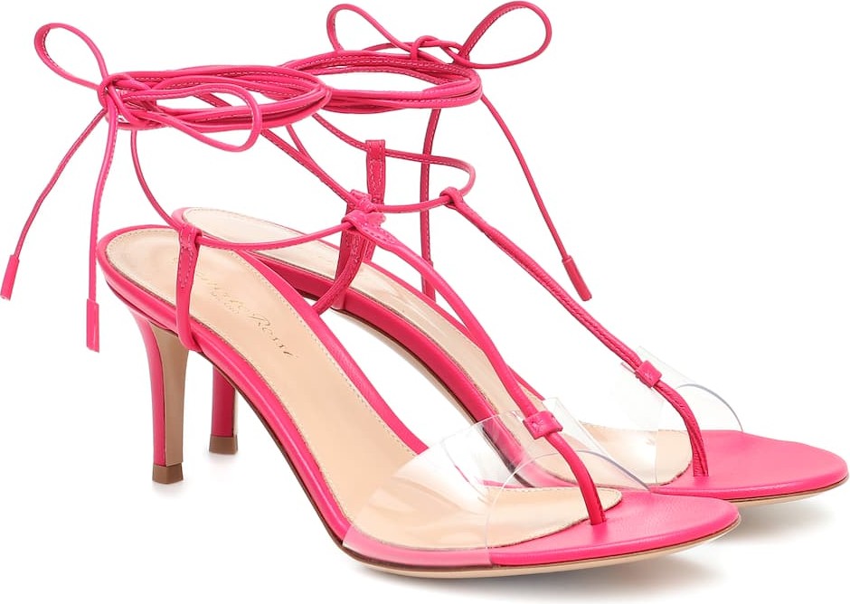 Gianvito Rossi Leather and PVC sandals