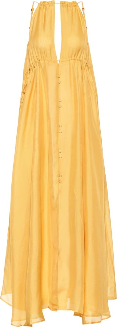 Cult Gaia Agatha silk maxi dress