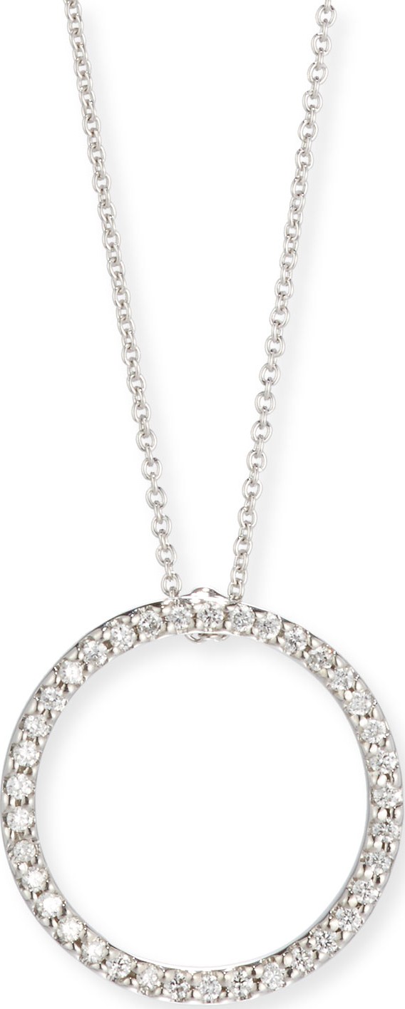 Roberto Coin Pave Circle Necklace