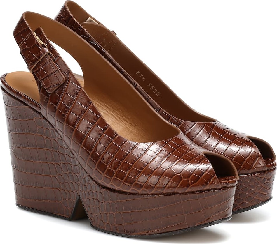 Robert Clergerie Always leather plateau sandals