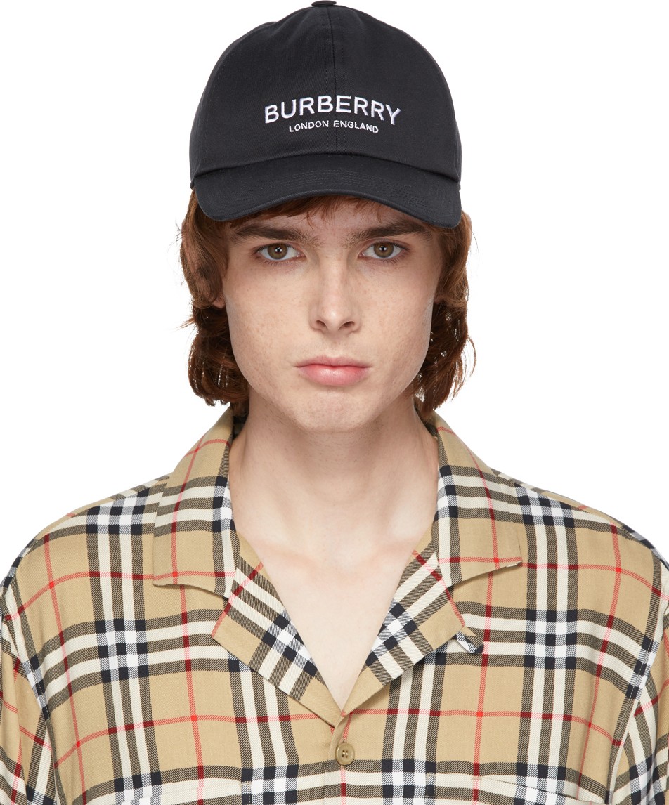 Burberry London England Black Casual Logo Cap