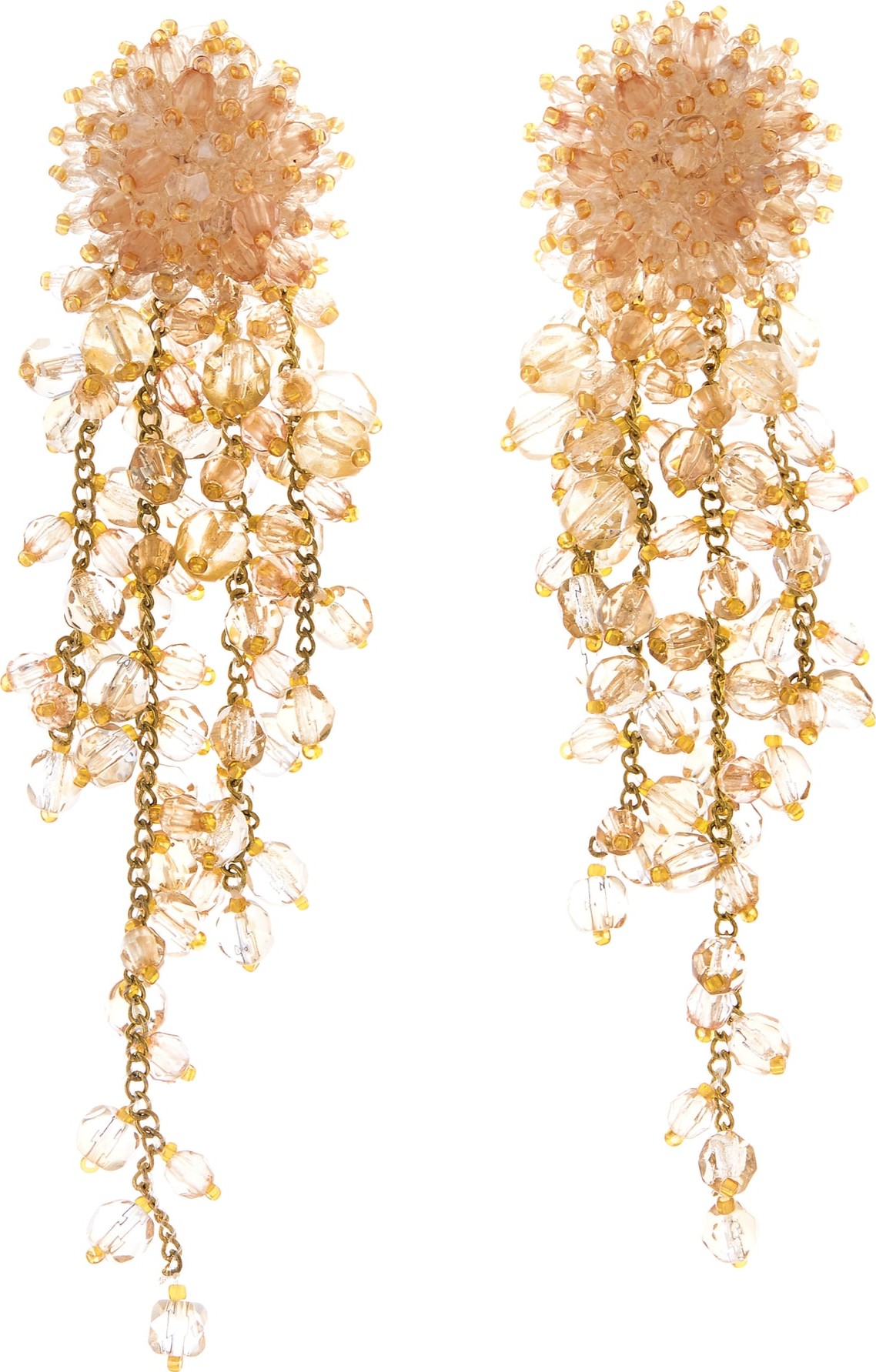 Oscar De La Renta Beaded Cascade Earrings