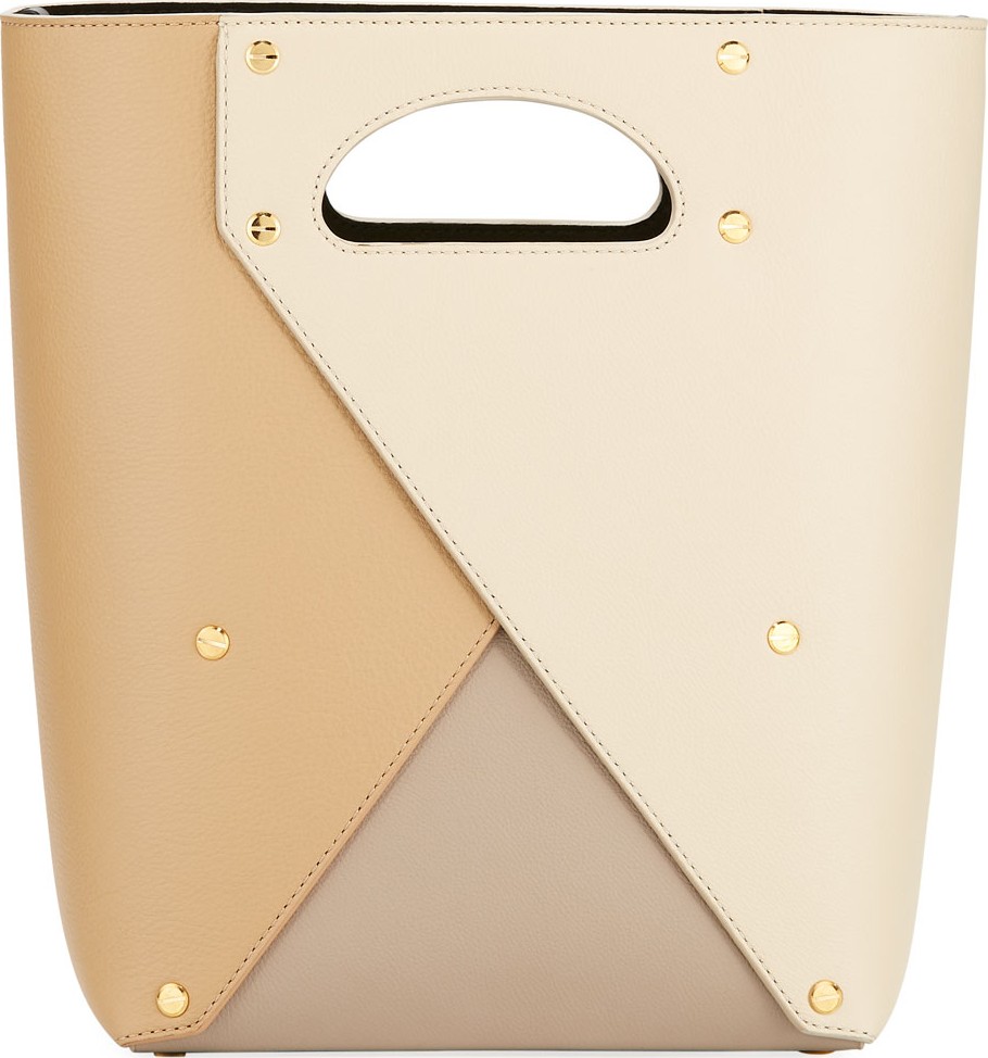 Yuzefi Pablo Colorblock Leather Tote Bag