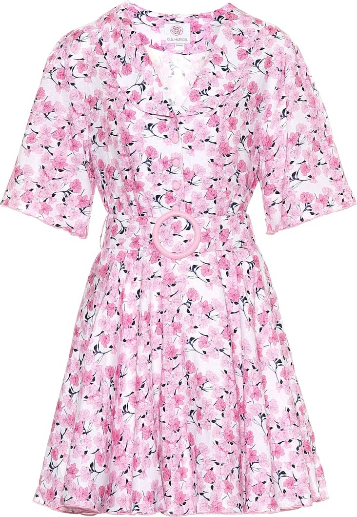 Gül Hürgel Floral linen minidress