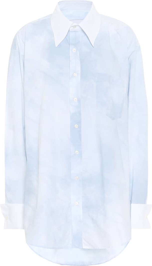 Matthew Adams Dolan Tie-dye cotton-poplin shirt