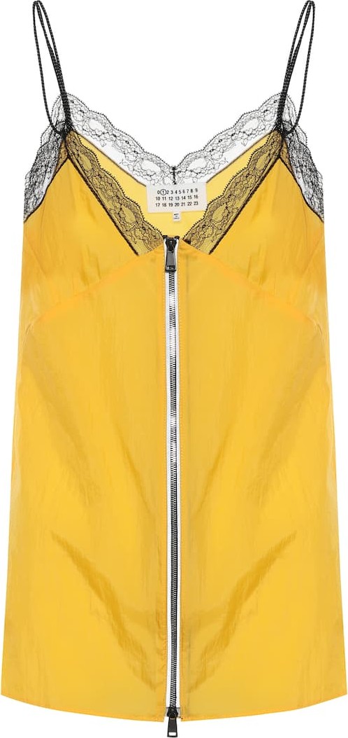 Maison Margiela Lace-trimmed camisole