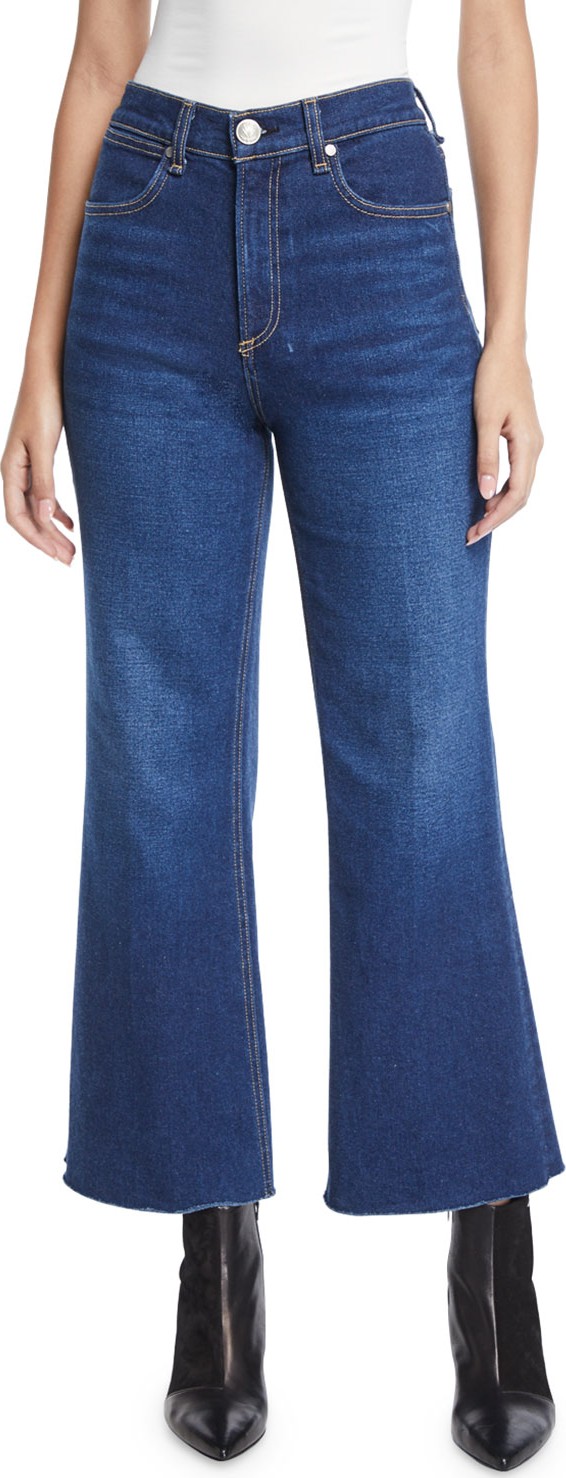 Rag & Bone Justine High-Rise Cropped Flare-Leg Jeans