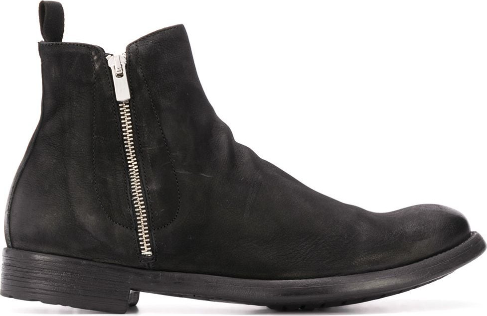 Officine Creative - Cracked-effect ankle boots