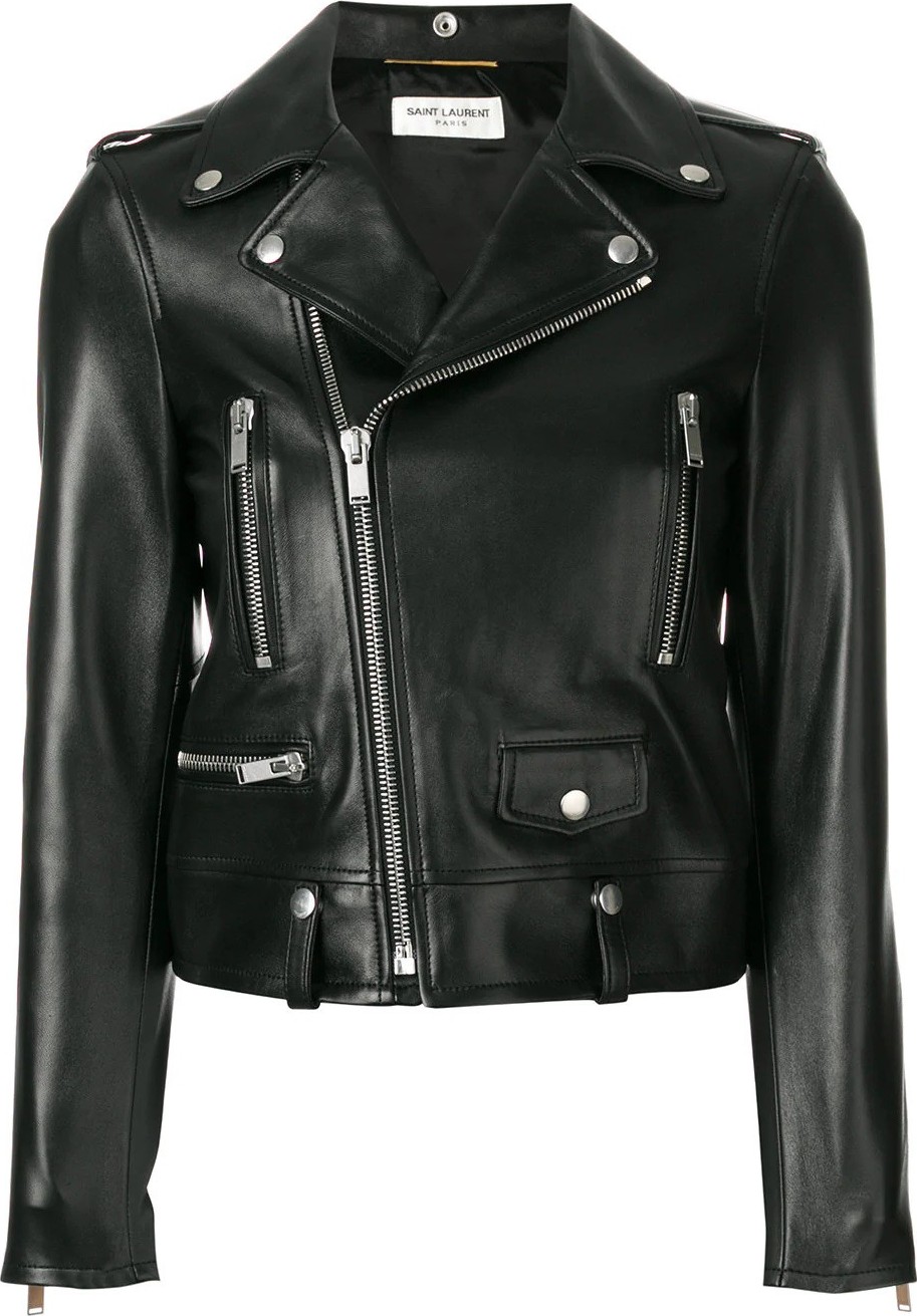 Saint Laurent cropped biker jacket