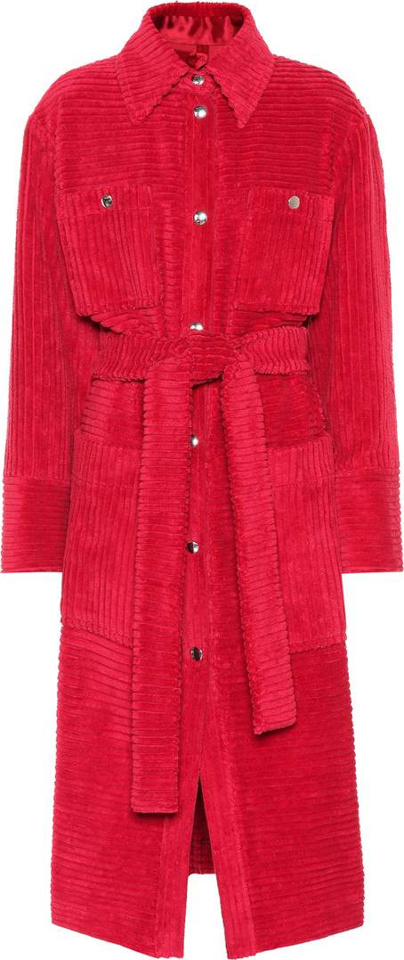 Acne Studios Corduroy cotton trench coat