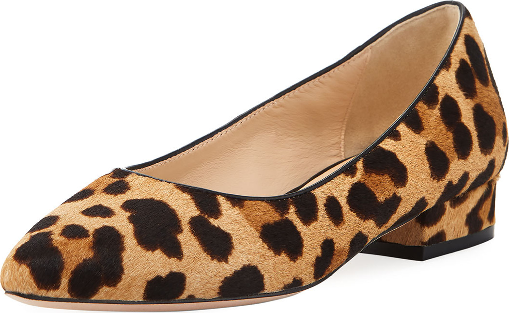 Cole Haan Vesta Animal-Print Skimmer Flats