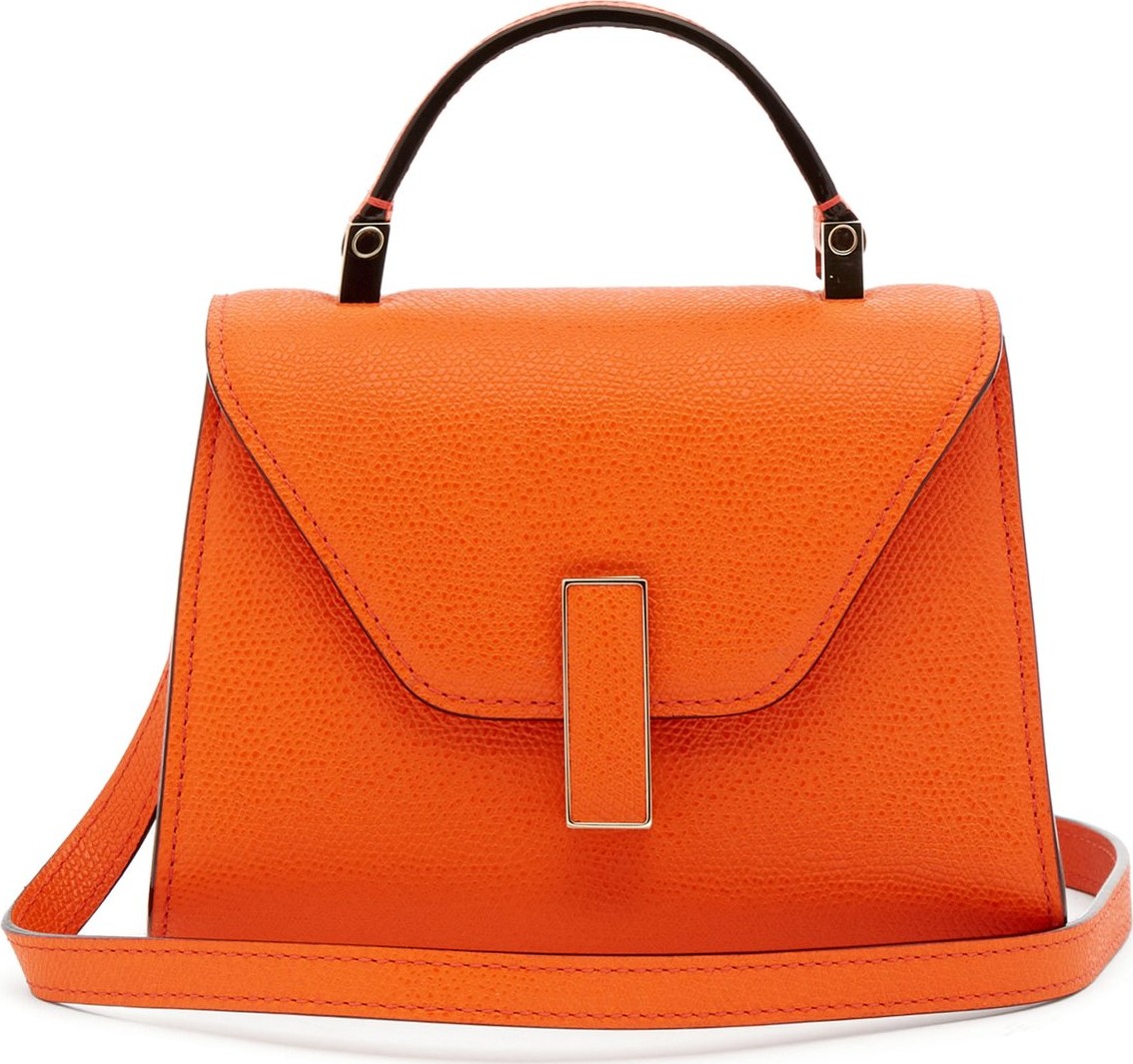 Valextra Iside micro grained-leather bag