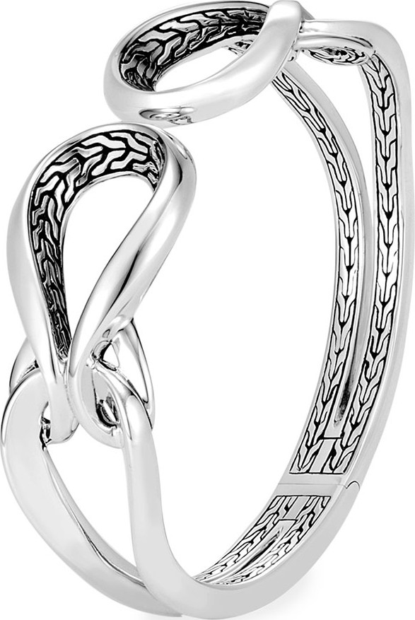 John Hardy Classic Chain Asli Hinged Link Cuff, Size M