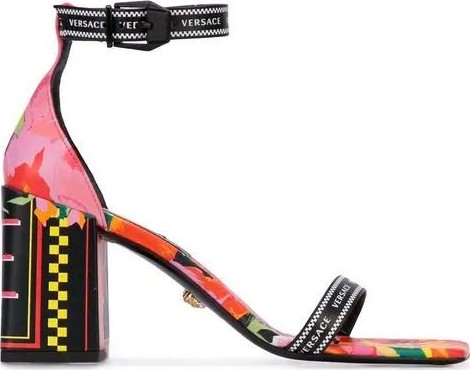 Versace FLORALMANIA PRINT SANDALS