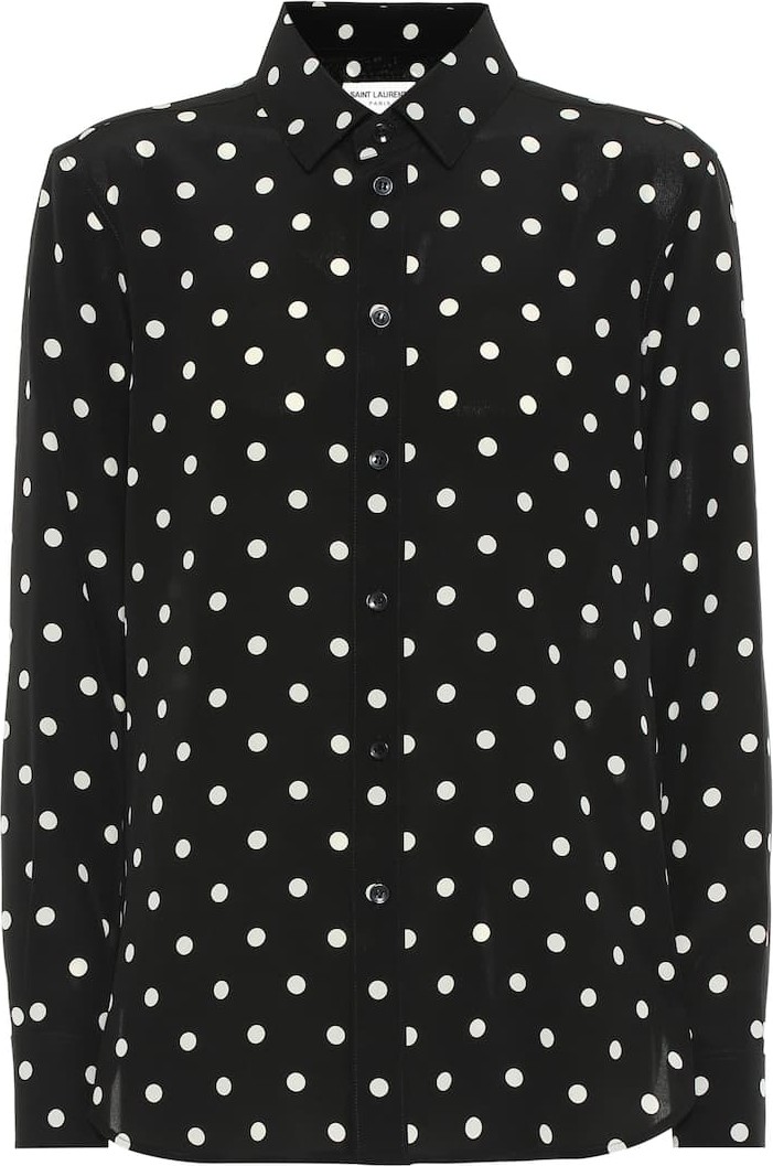 Saint Laurent Polka-dot silk shirt