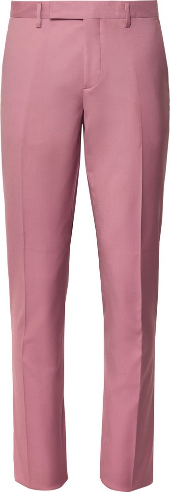 Paul Smith Dusty-Pink A Suit To Travel In Slim-Fit Wool Suit Trousers