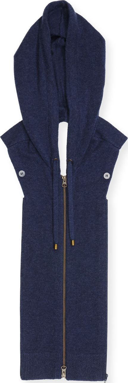 Veronica Beard Storey Hooded Cashmere Dickey