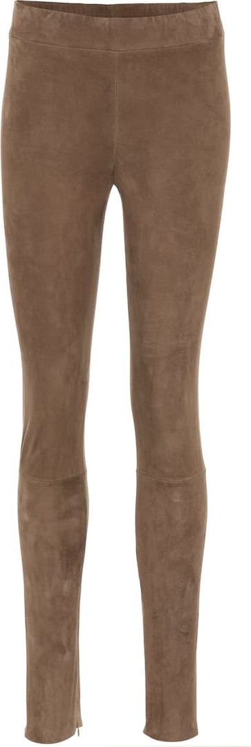 THE ROW Tomo suede leggings