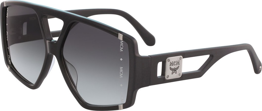 MCM Acetate Metal-Trim Aviator Sunglasses