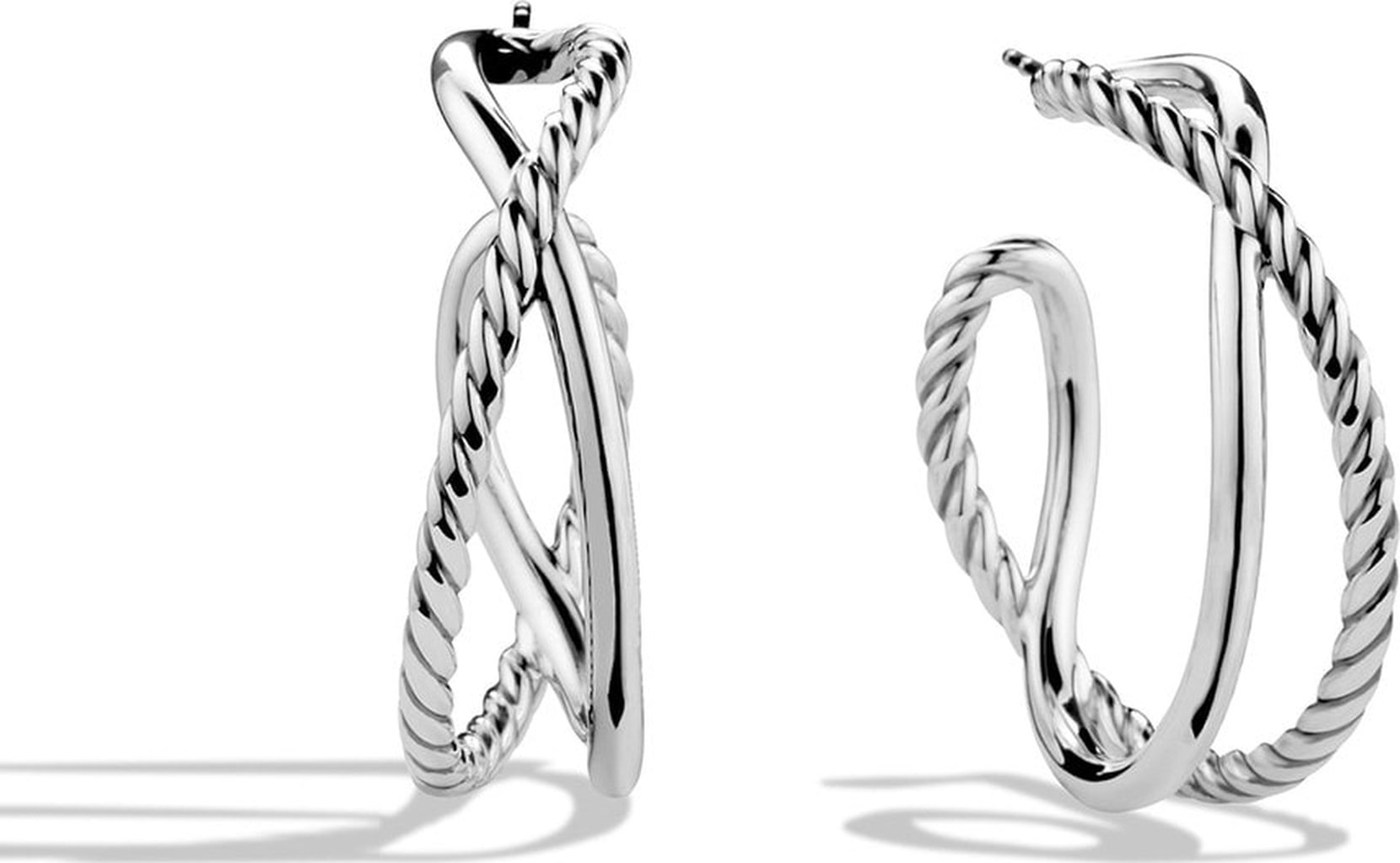David Yurman 'Crossover' Hoop Earrings