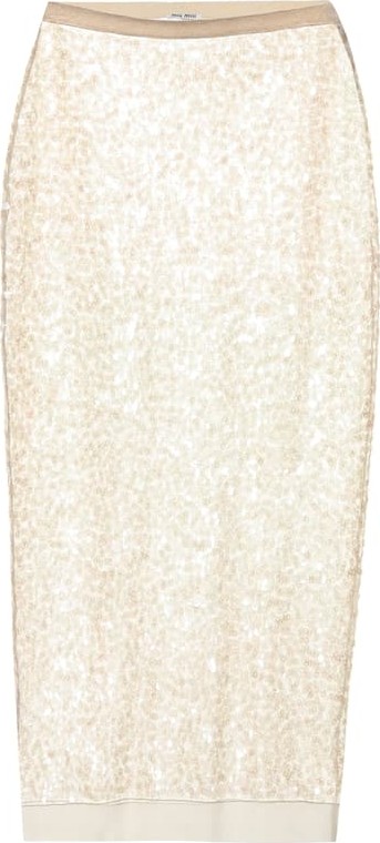 Miu Miu Sequined pencil skirt