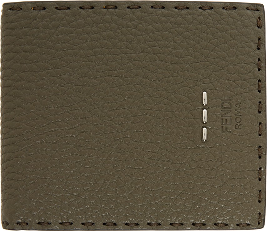 Fendi Green Roman Bifold Wallet