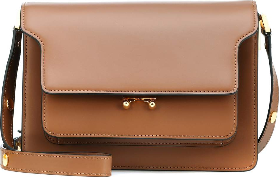 Marni Trunk leather shoulder bag