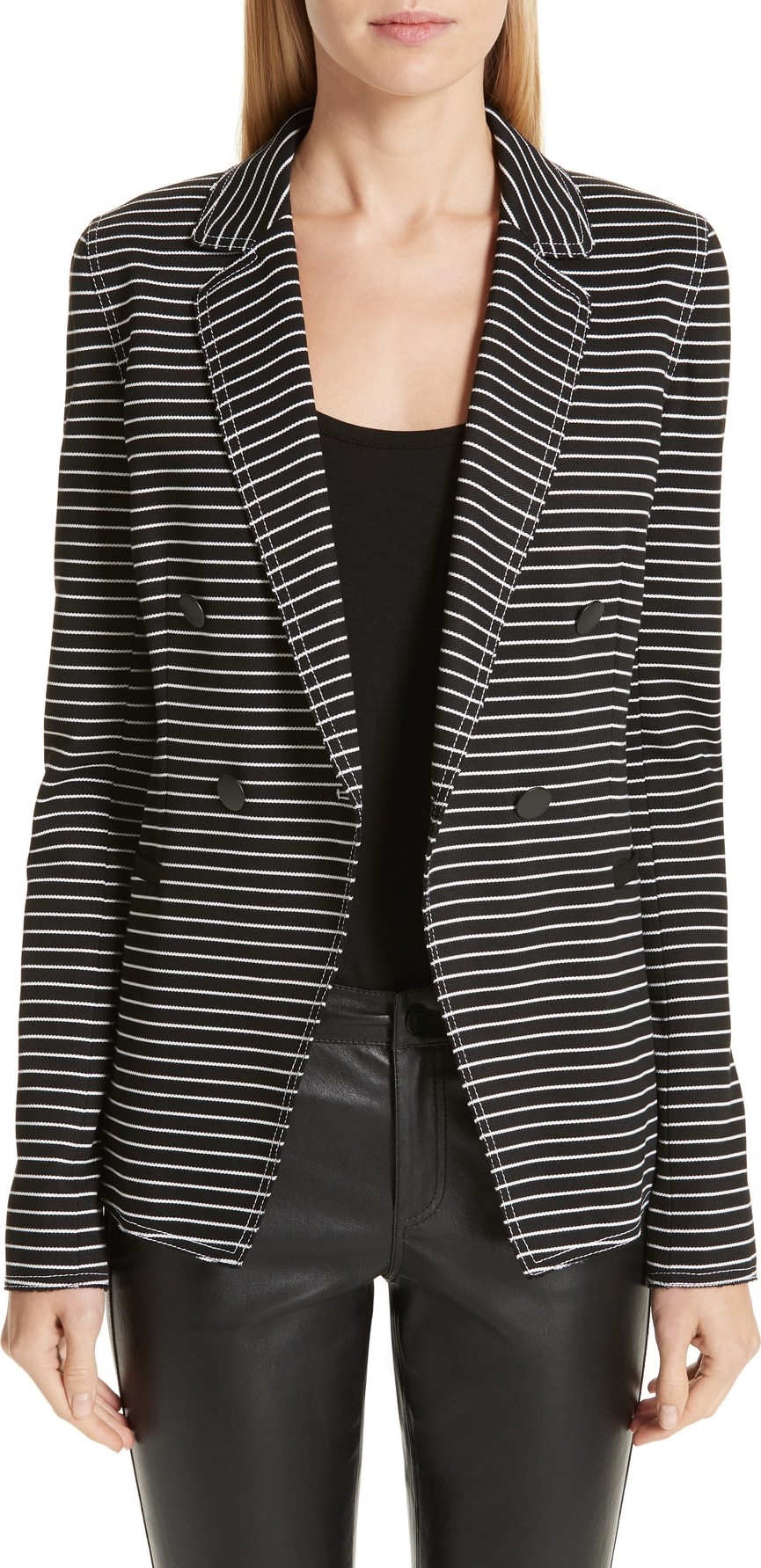 Lafayette 148 New York Devin Stripe Blazer