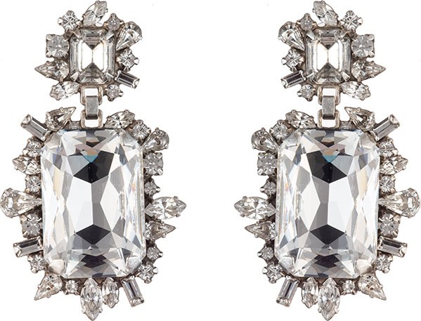 DANNIJO Crawford Crystal Drop Earrings