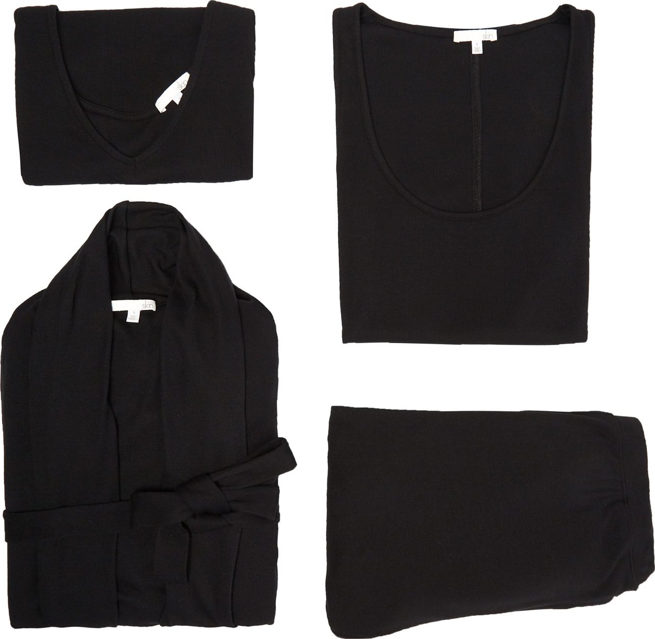 SKIN Robe, slip dress and pyjama set