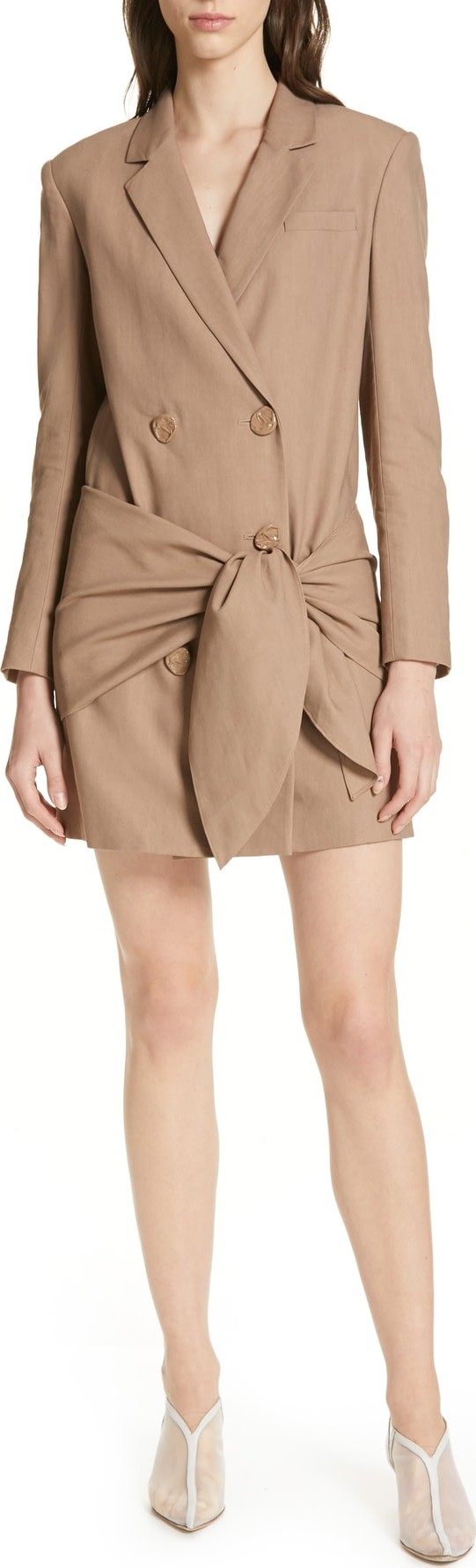 Tibi Tie Waist Blazer Dress