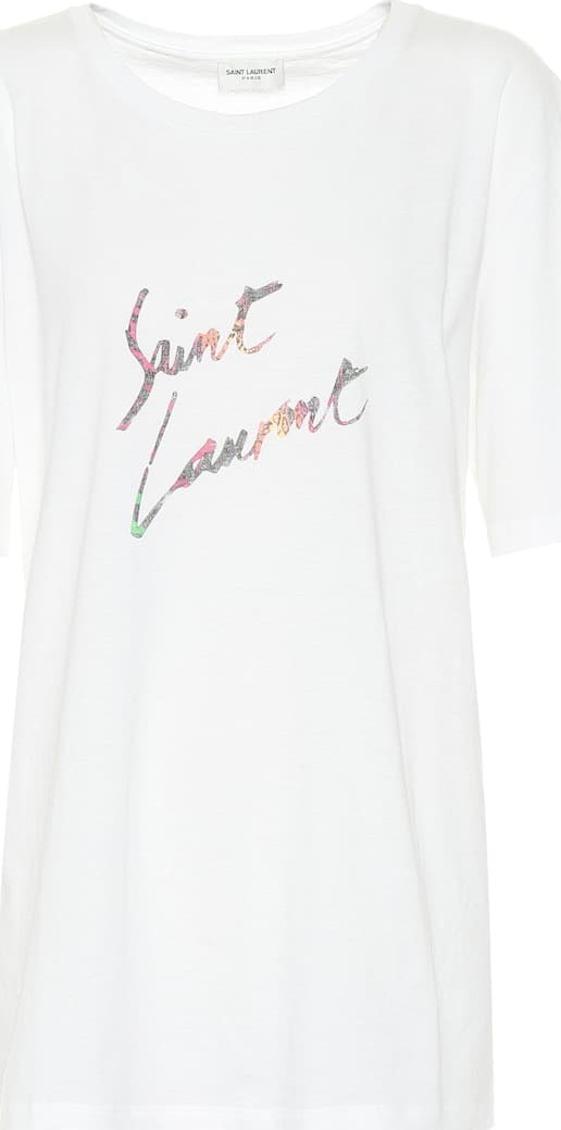 Saint Laurent Printed cotton T-shirt