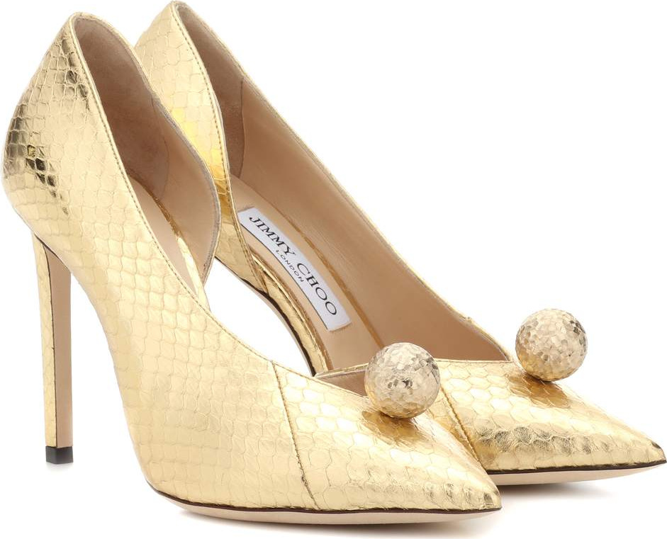 Jimmy Choo Sadira 100 snakeskin pumps