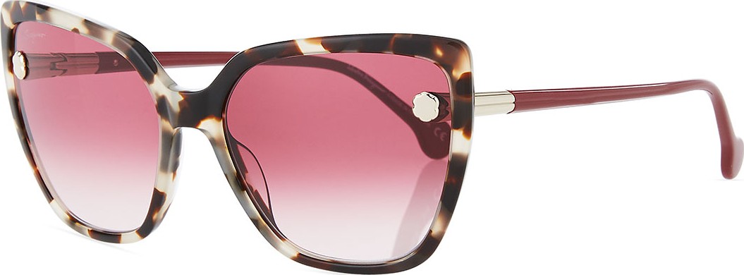 Salvatore Ferragamo Fiore Cat-Eye Acetate Sunglasses