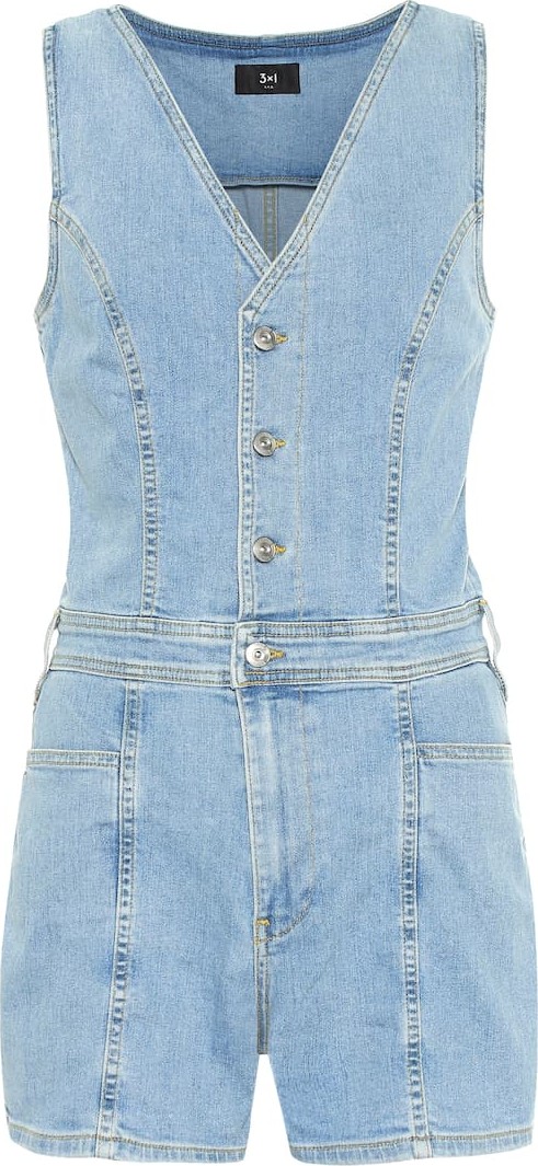 3X1 Albany denim playsuit