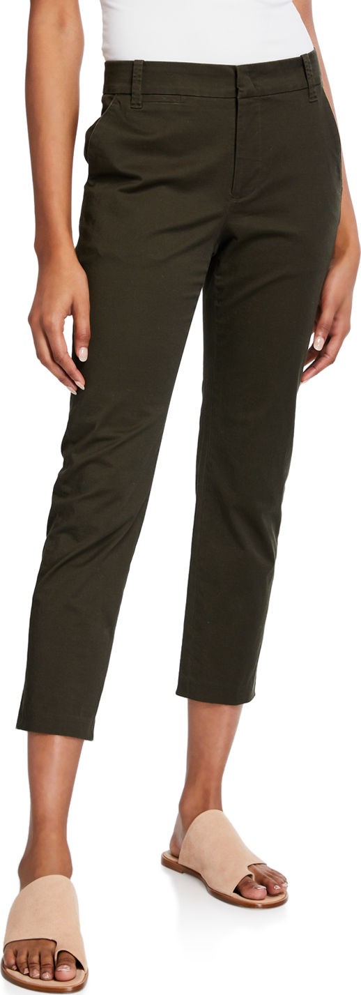 Vince Straight-Leg Cropped Chino Pants