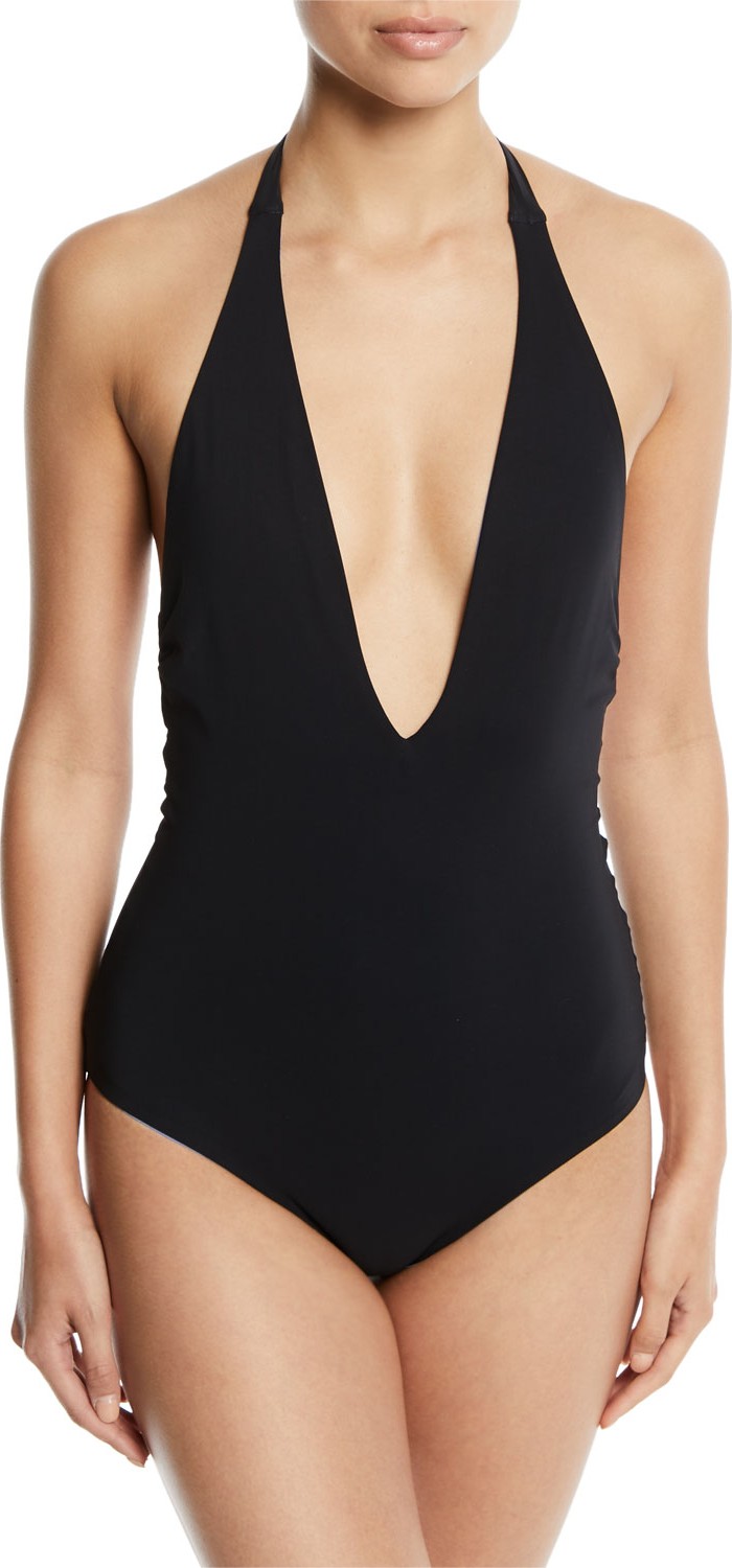 Tory Burch Biarritz Reversible One-Piece Swimsuit