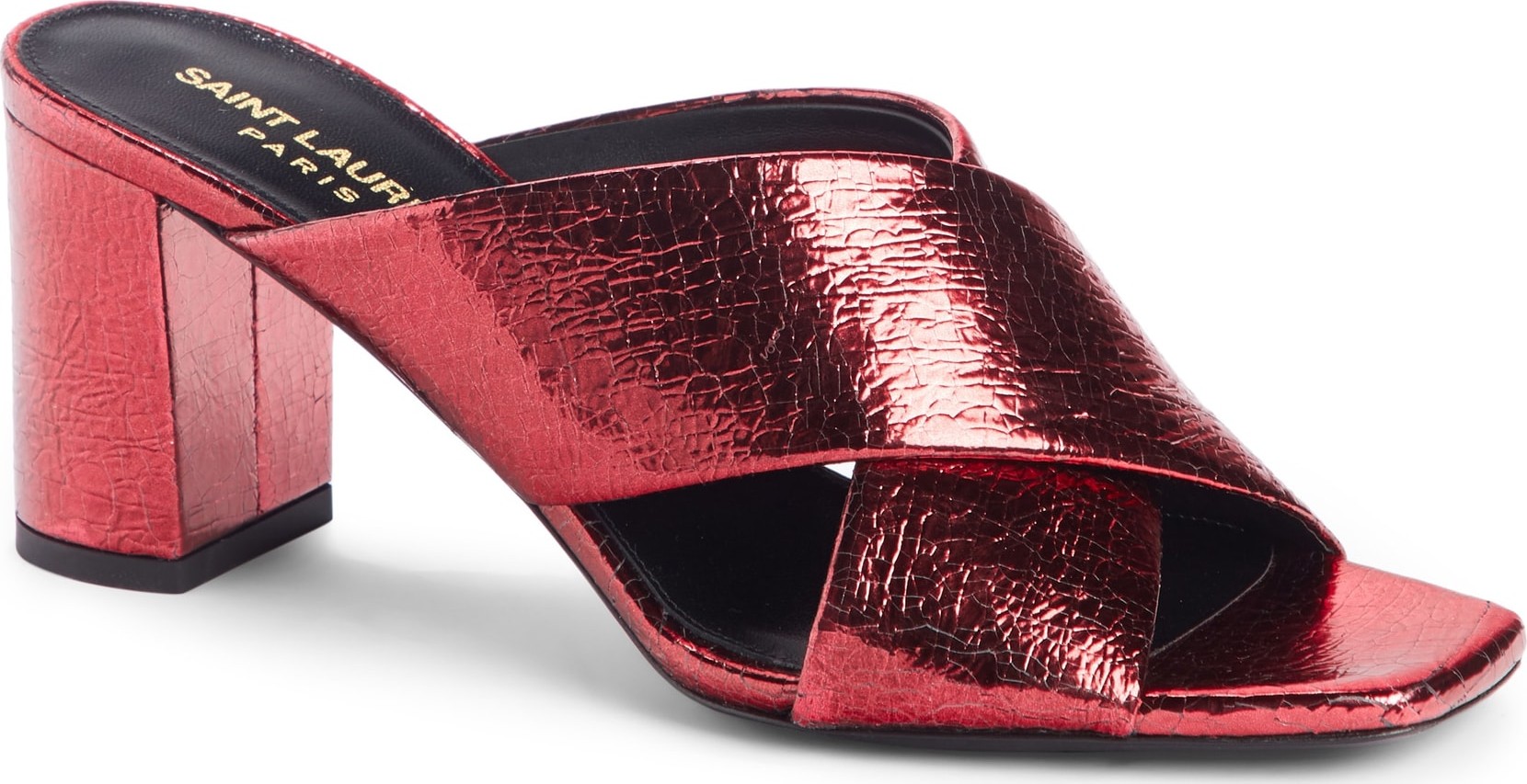 Saint Laurent Loulou Cross Strap Mule